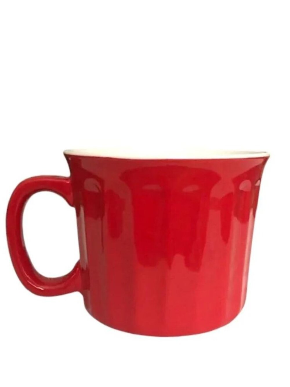 Royal Norfolk Red Ribbed Soup Mug  20 oz